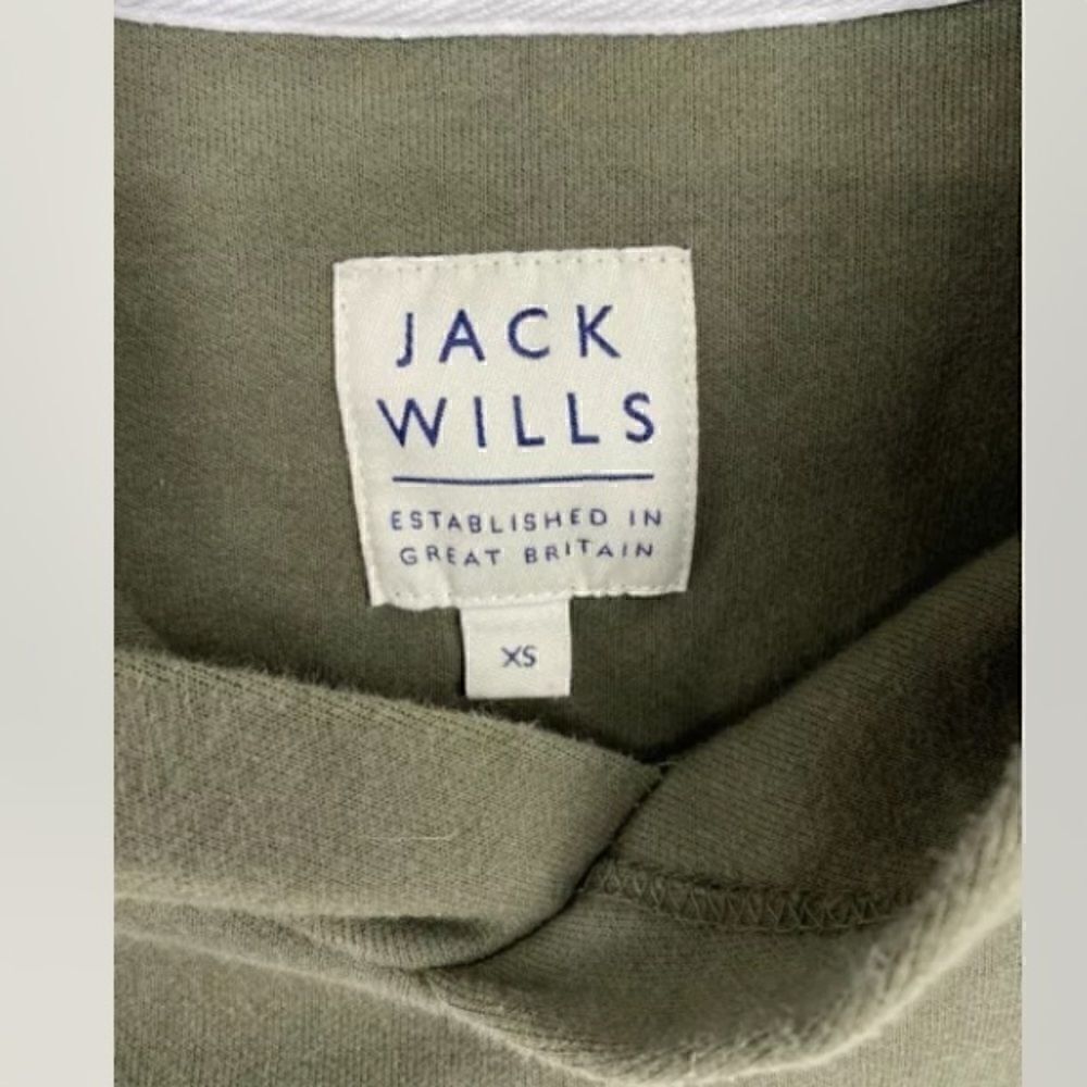 Jack Wills Elmsfield XS Hooded Sweatshirt in Moss - Picture 3 of 5